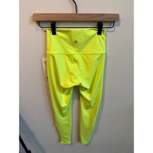 Lululemon Wunder Under High‑Rise Tight 28” Size 2 Yellow NWT